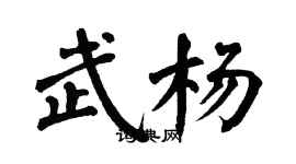 翁闓運武楊楷書個性簽名怎么寫