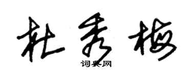 朱錫榮杜秀梅草書個性簽名怎么寫