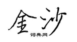 王正良金沙行書個性簽名怎么寫