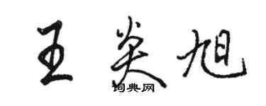 駱恆光王炎旭行書個性簽名怎么寫