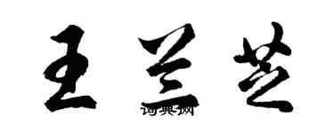 胡問遂王蘭芝行書個性簽名怎么寫