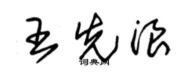 朱錫榮王先浪草書個性簽名怎么寫