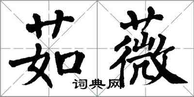 翁闓運茹薇楷書怎么寫