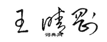 駱恆光王晴剛草書個性簽名怎么寫