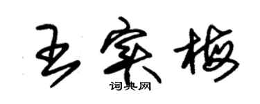 朱錫榮王實梅草書個性簽名怎么寫