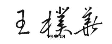 駱恆光王朴華草書個性簽名怎么寫