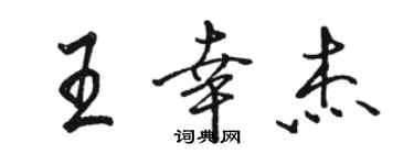 駱恆光王幸傑行書個性簽名怎么寫