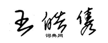 朱錫榮王皓雋草書個性簽名怎么寫