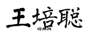 翁闓運王培聰楷書個性簽名怎么寫