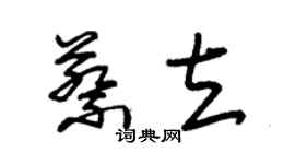 朱錫榮蔡立草書個性簽名怎么寫