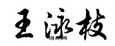 胡問遂王泳枝行書個性簽名怎么寫