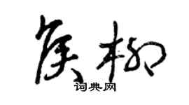 曾慶福侯柳草書個性簽名怎么寫