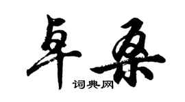 胡問遂卓桑行書個性簽名怎么寫