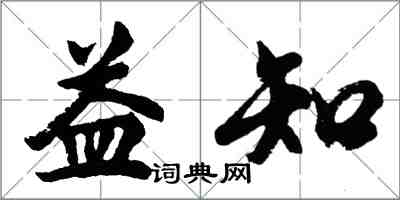 胡問遂益知行書怎么寫