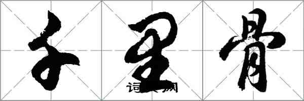 胡問遂千里骨行書怎么寫