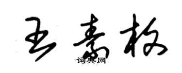 朱錫榮王素枚草書個性簽名怎么寫