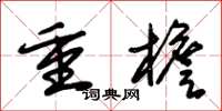 朱錫榮重檐草書怎么寫