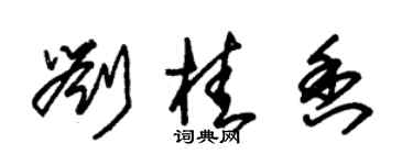 朱錫榮劉桂香草書個性簽名怎么寫