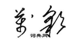 駱恆光萬彩草書個性簽名怎么寫