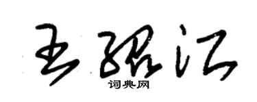 朱錫榮王紹江草書個性簽名怎么寫