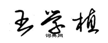 朱錫榮王學植草書個性簽名怎么寫