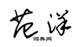 朱錫榮范洋草書個性簽名怎么寫