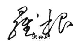 駱恆光羅根草書個性簽名怎么寫