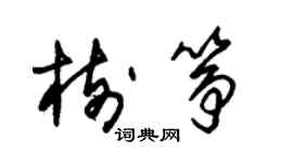 朱錫榮樹箏草書個性簽名怎么寫