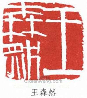 “王森然”篆刻印章