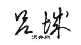 駱恆光呂城草書個性簽名怎么寫