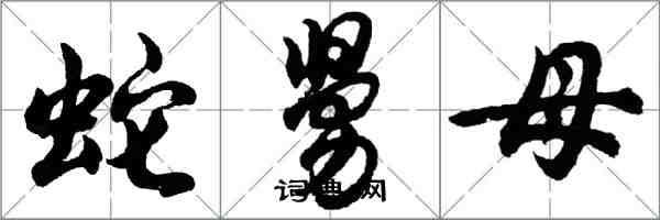 胡問遂蛇舅母行書怎么寫