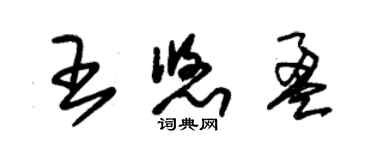 朱錫榮王悠盈草書個性簽名怎么寫