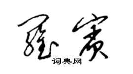 梁錦英羅賓草書個性簽名怎么寫