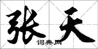 胡問遂張天行書怎么寫