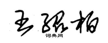 朱錫榮王紹柏草書個性簽名怎么寫