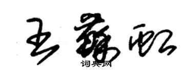 朱錫榮王蘇虹草書個性簽名怎么寫