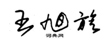 朱錫榮王旭旋草書個性簽名怎么寫