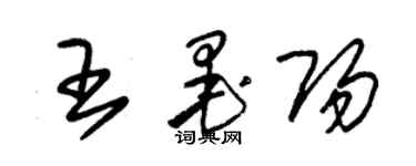 朱錫榮王墨陽草書個性簽名怎么寫