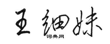 駱恆光王細妹行書個性簽名怎么寫