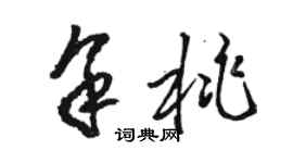 駱恆光餘桃草書個性簽名怎么寫