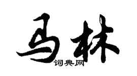 胡問遂馬林行書個性簽名怎么寫
