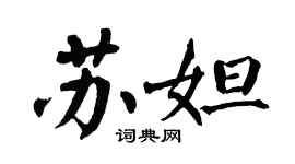翁闓運蘇妲楷書個性簽名怎么寫