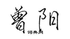 駱恆光曾陽行書個性簽名怎么寫