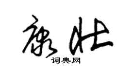 朱錫榮康壯草書個性簽名怎么寫