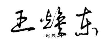 曾慶福王煥東草書個性簽名怎么寫