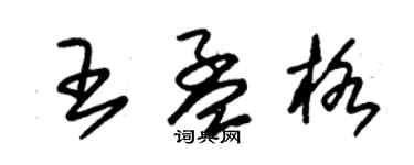 朱錫榮王孟格草書個性簽名怎么寫