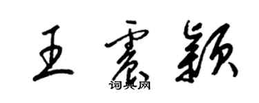 梁錦英王震穎草書個性簽名怎么寫