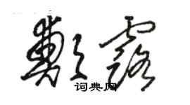 駱恆光鄭露草書個性簽名怎么寫