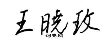 王正良王曉玫行書個性簽名怎么寫