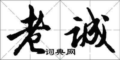 胡問遂老誠行書怎么寫